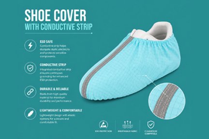 Shoe Cover With Condustive Strip